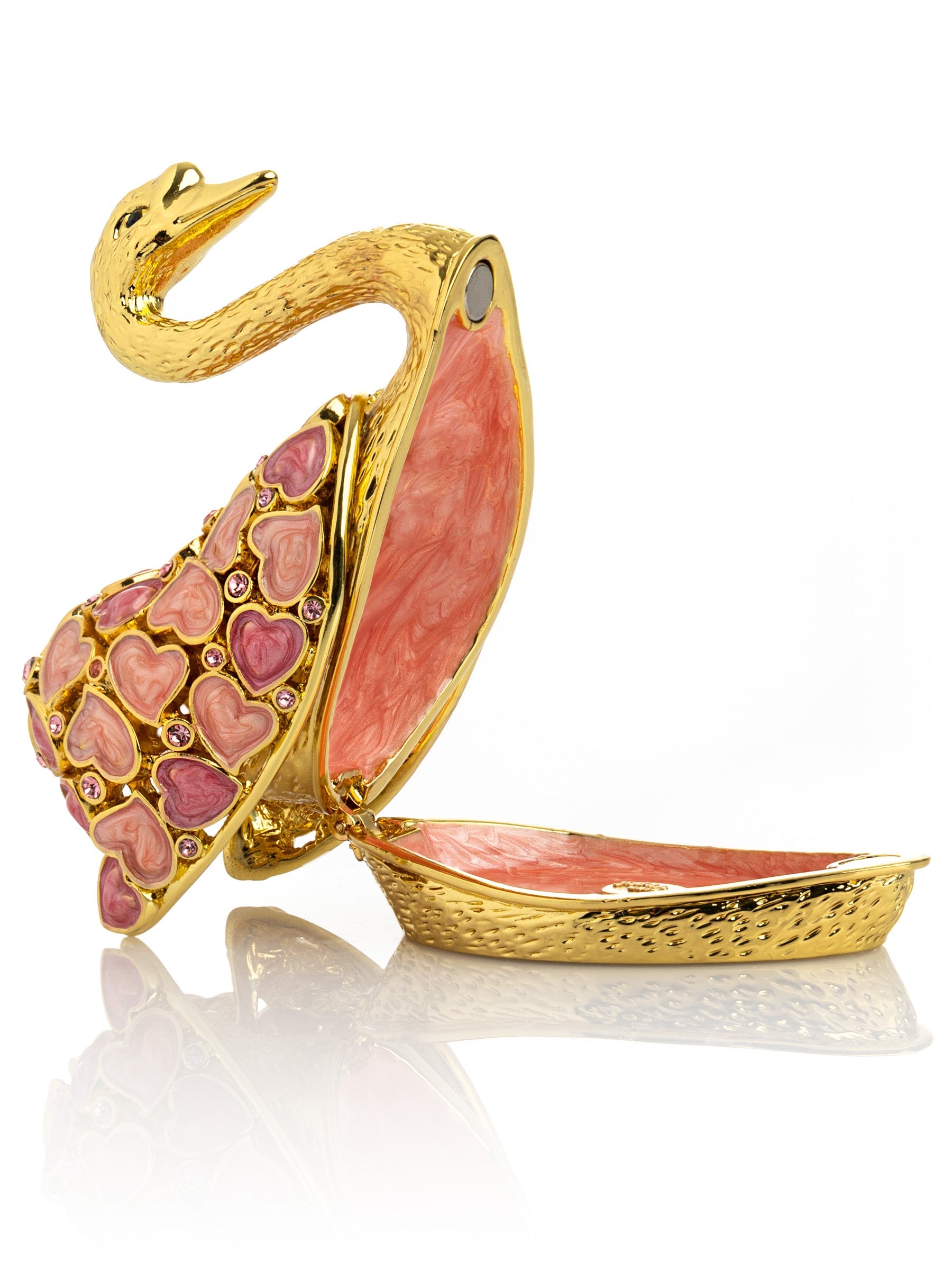 Keren Kopal Golden Swan with Hearts