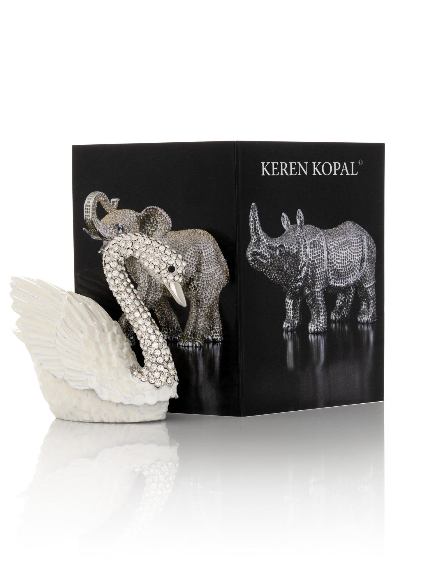 Keren Kopal White Swan with crystal neck