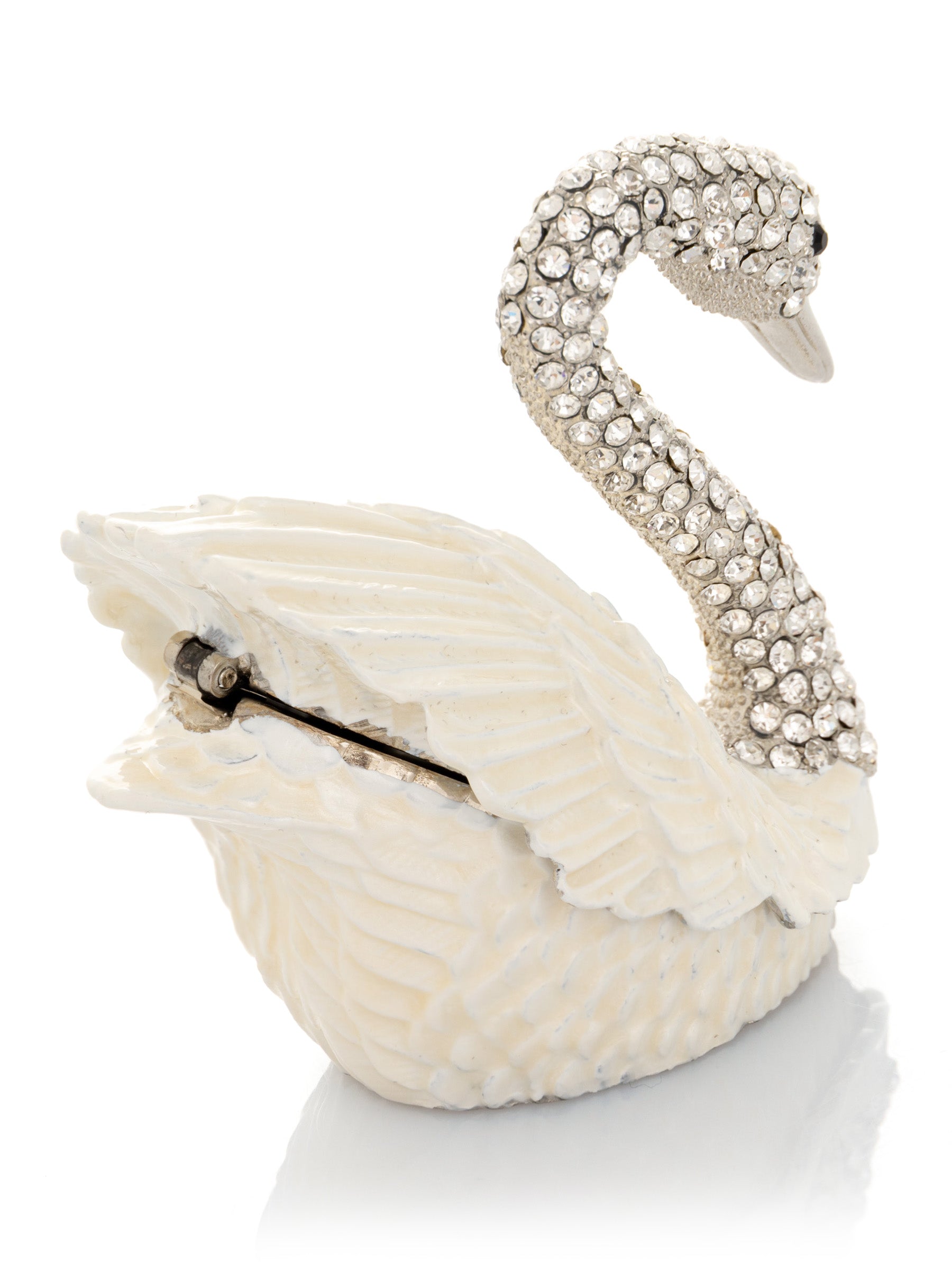Keren Kopal White Swan with crystal neck