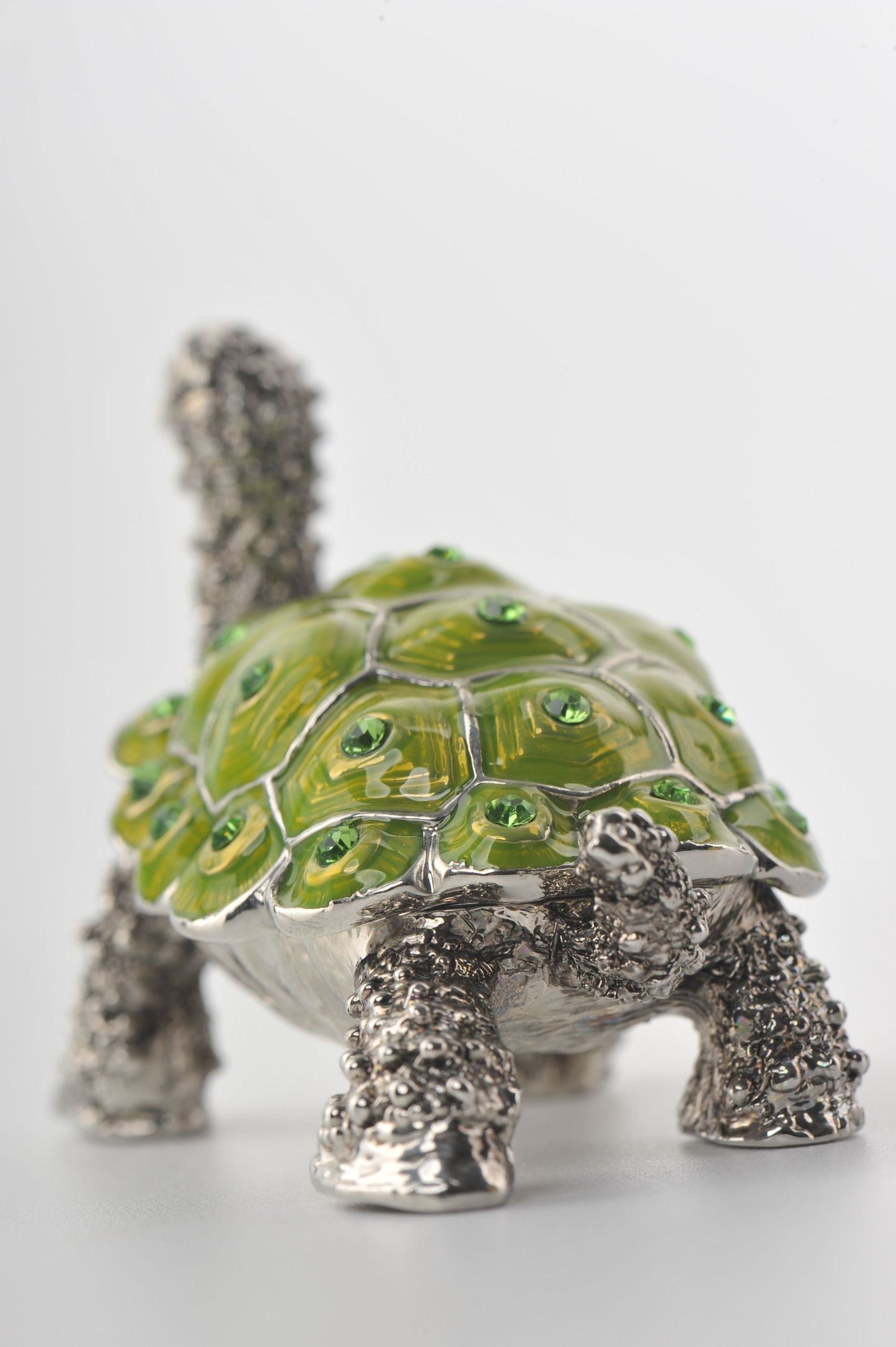 Keren Kopal Silver & Green Turtle