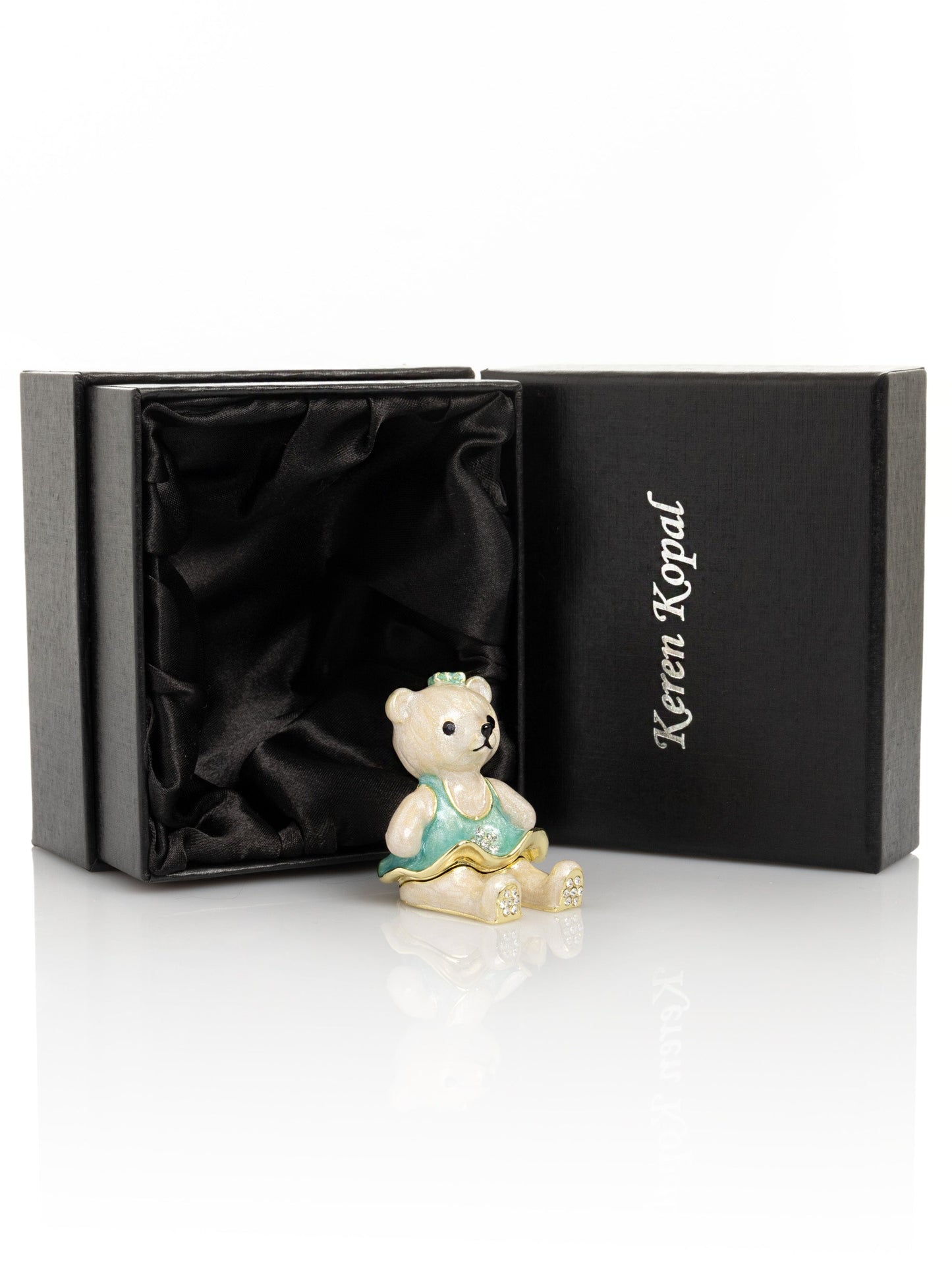 Keren Kopal Teddy Bear with Turquoise Dress