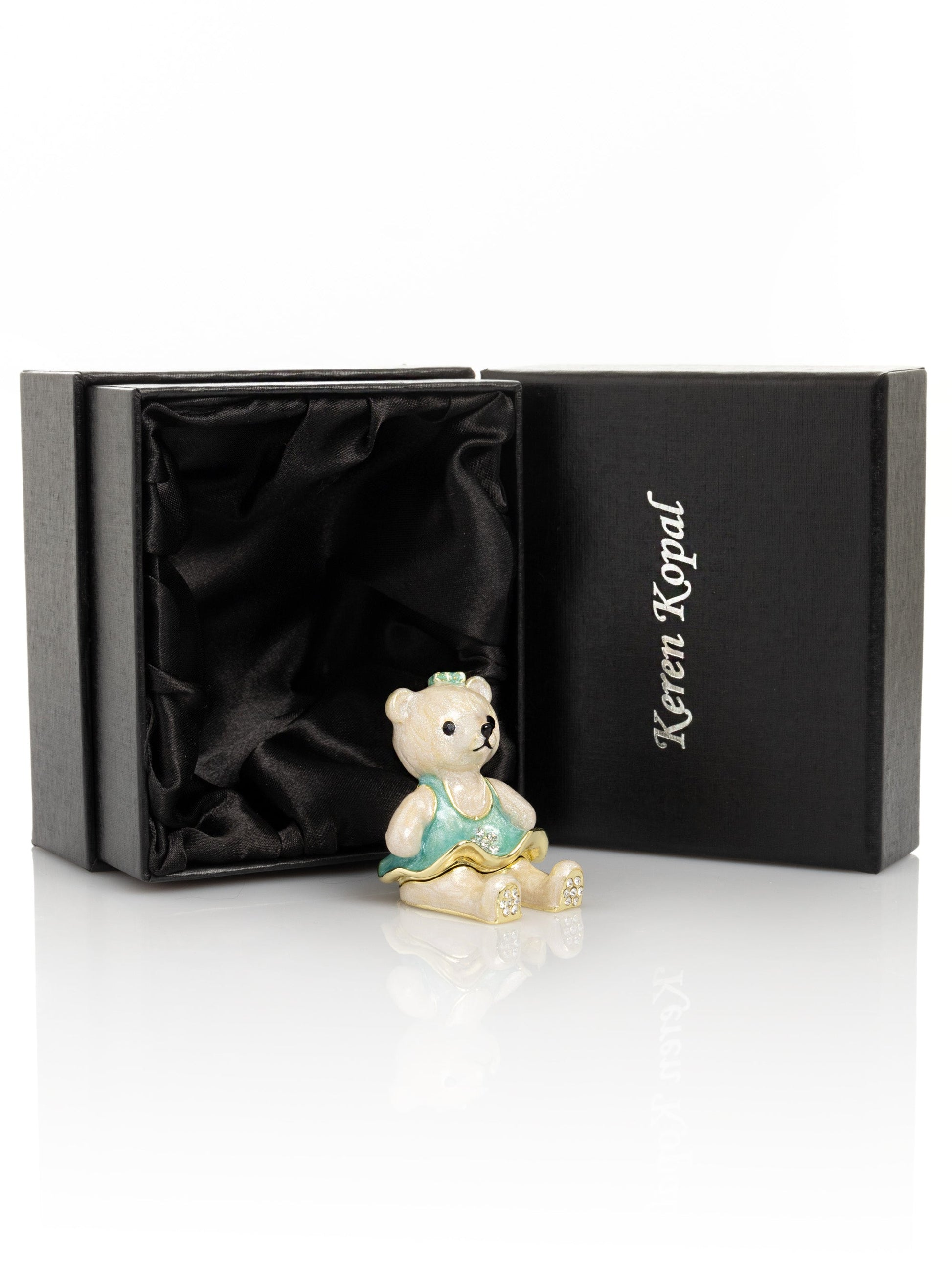 Keren Kopal Teddy Bear with Turquoise Dress