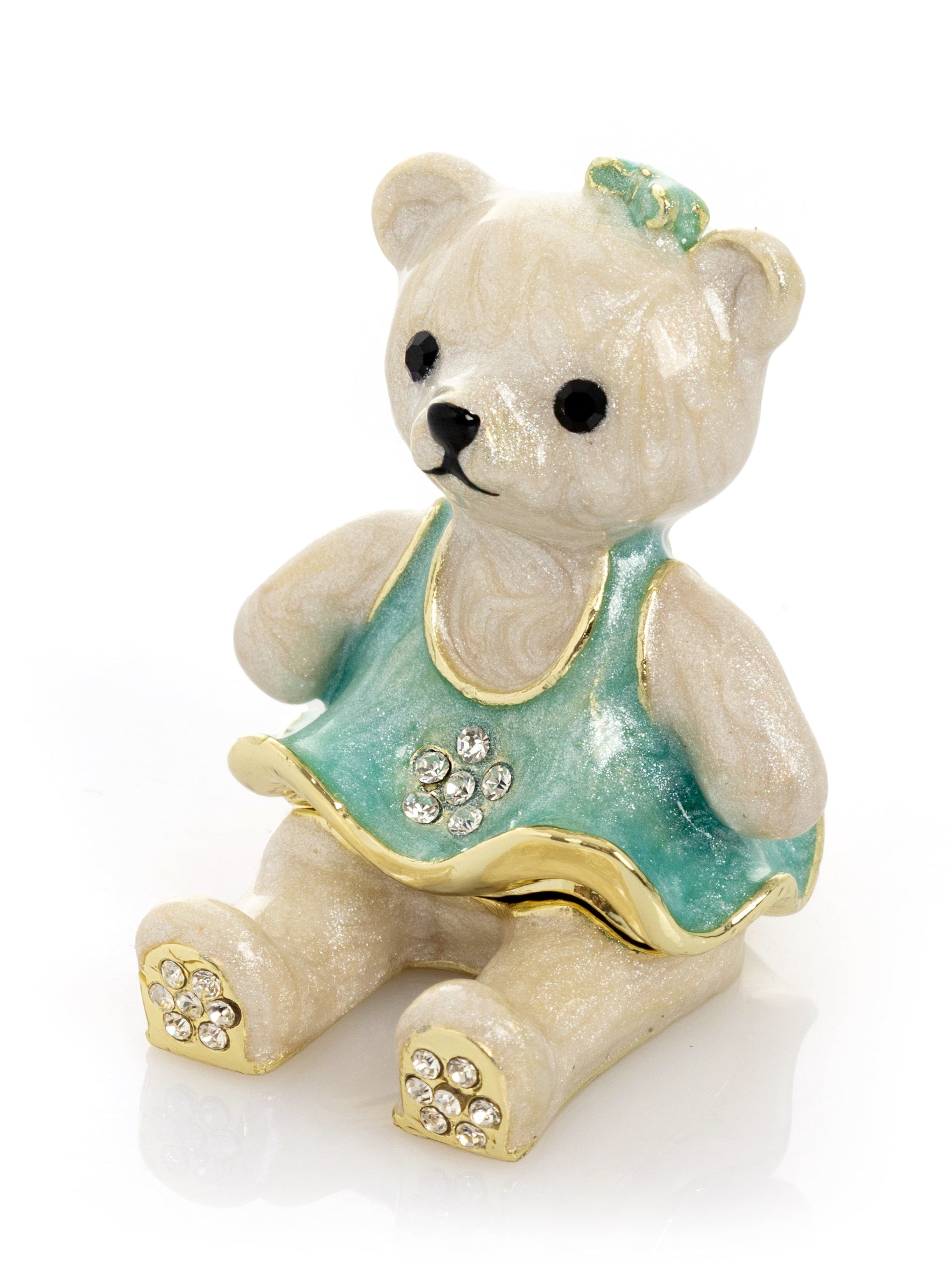 Keren Kopal Teddy Bear with Turquoise Dress