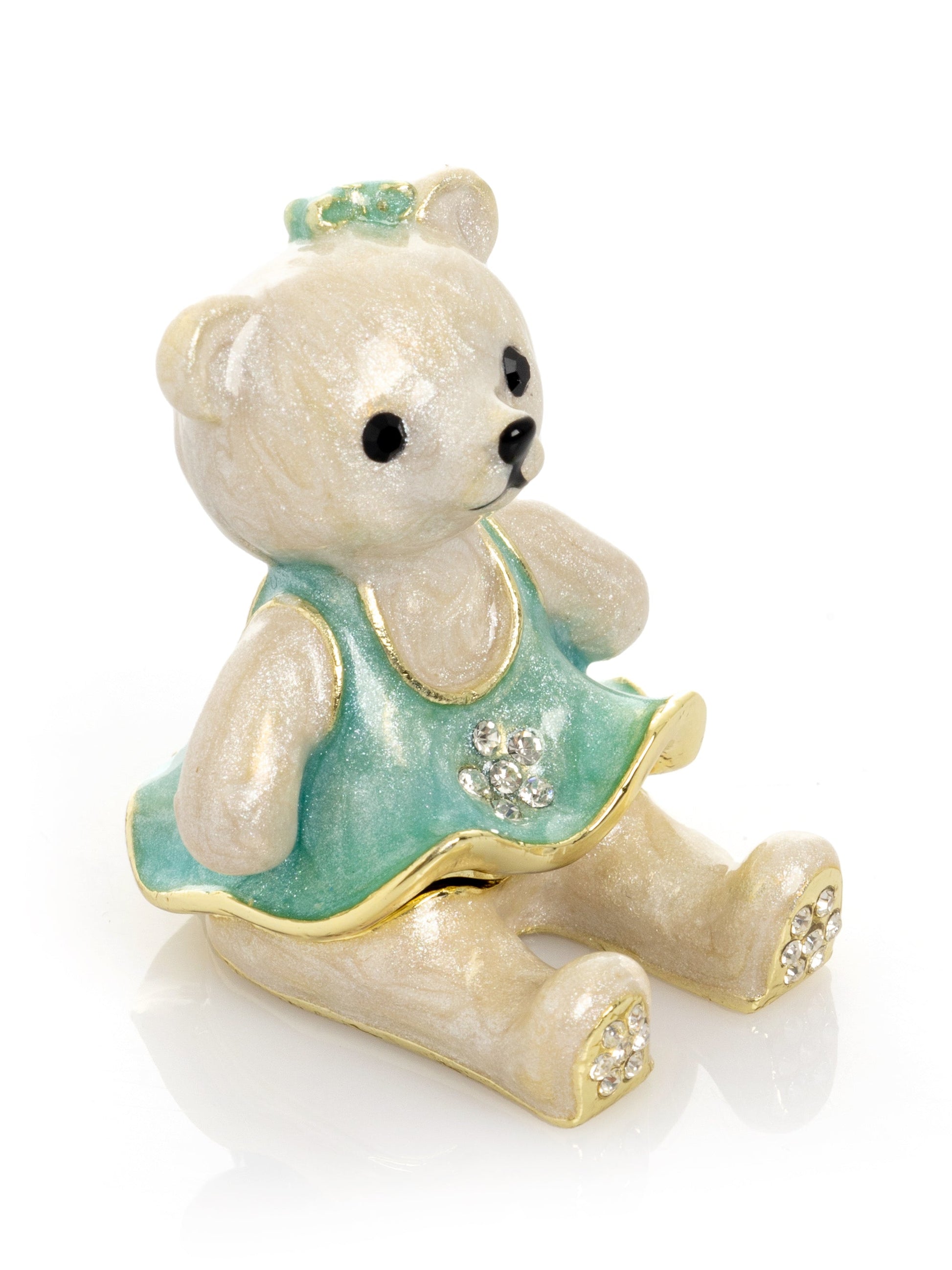 Keren Kopal Teddy Bear with Turquoise Dress
