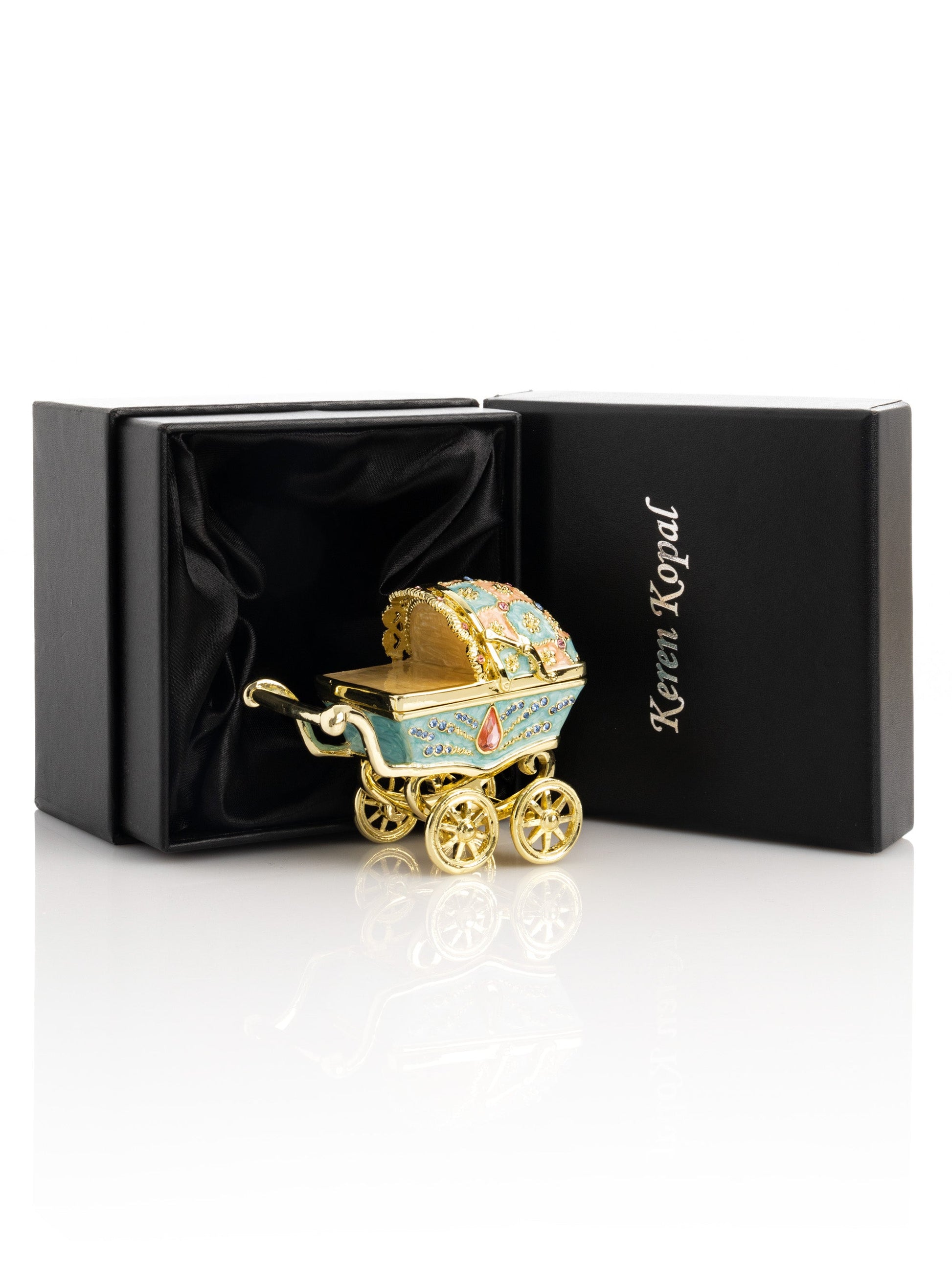 Keren Kopal Baby Carriage trinket box