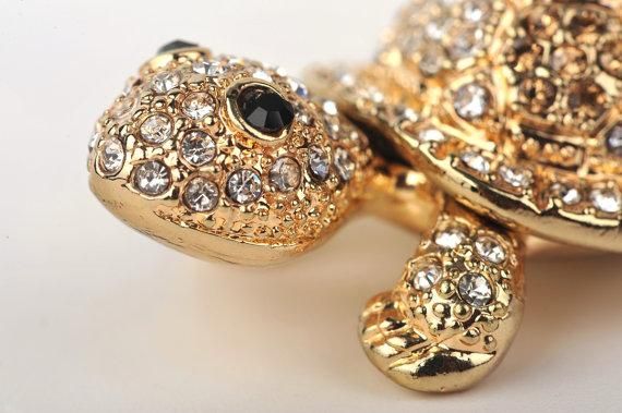 Keren Kopal Tiny Silver and Gold Turtle