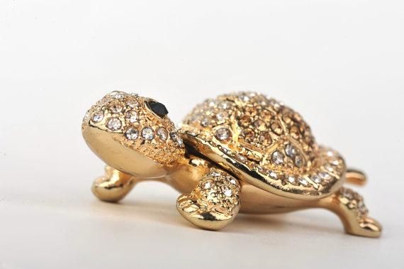 Keren Kopal Tiny Silver and Gold Turtle