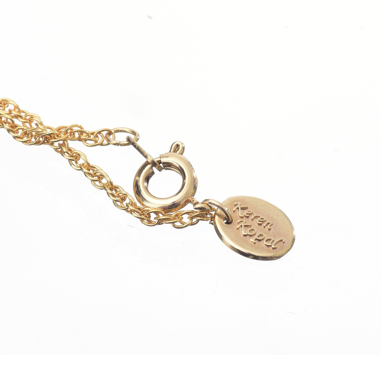 Keren Kopal Blue Egg Pendant Gold Necklace