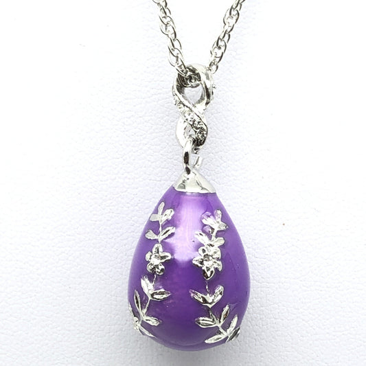 Keren Kopal Purple Egg Pendant Necklace