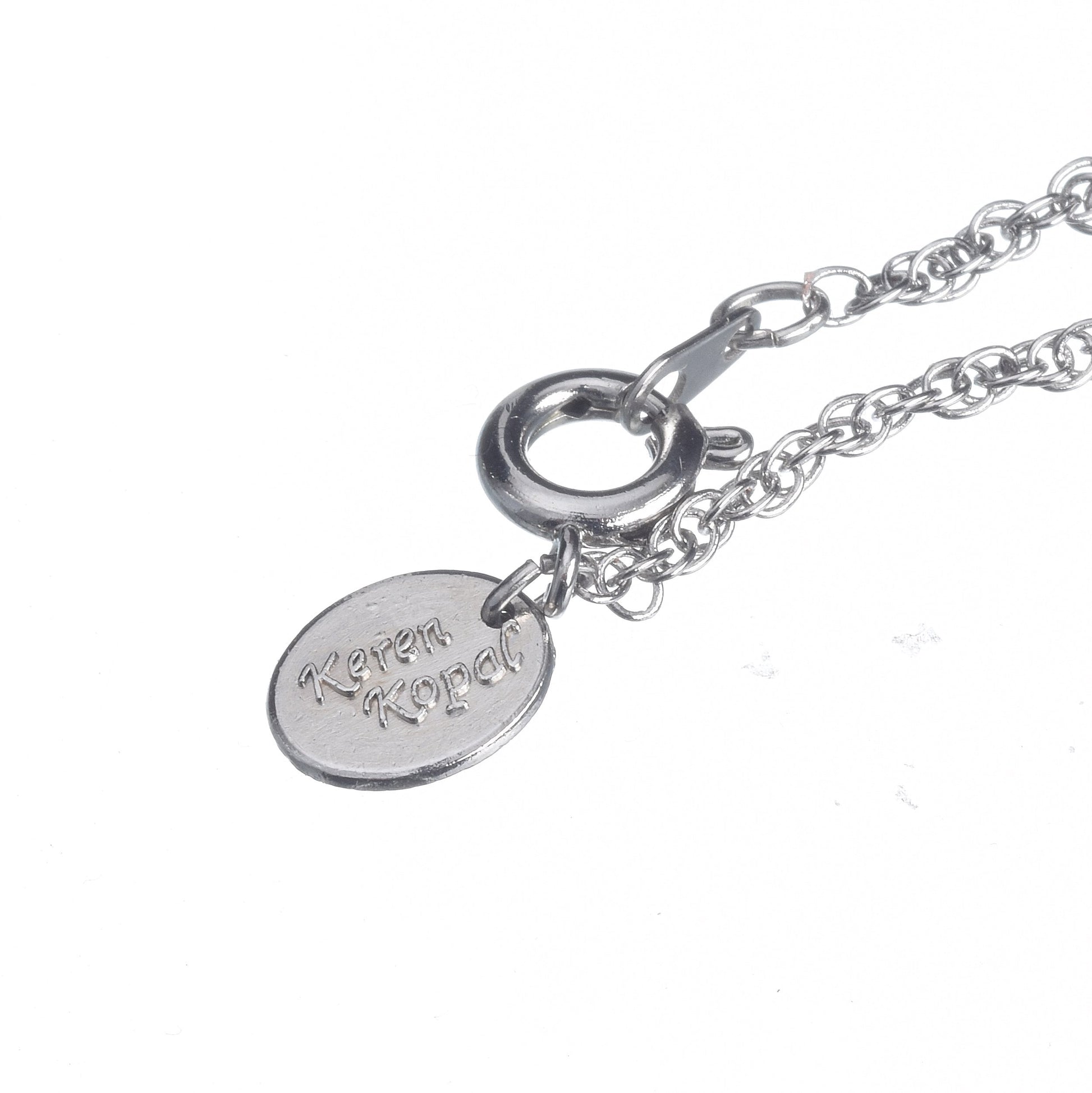 Keren Kopal Silver Egg Pendant Necklace