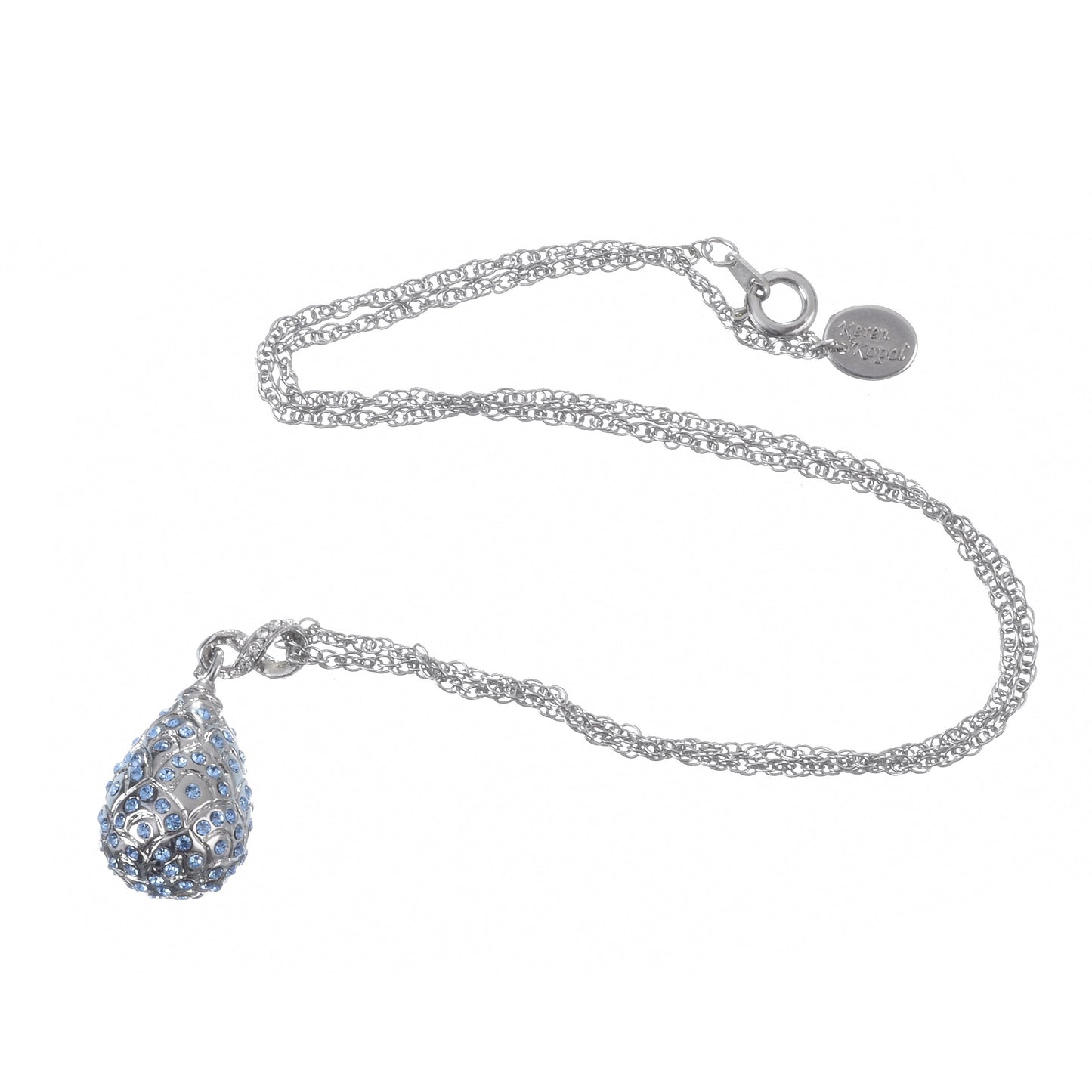 Keren Kopal Silver Egg Pendant Necklace