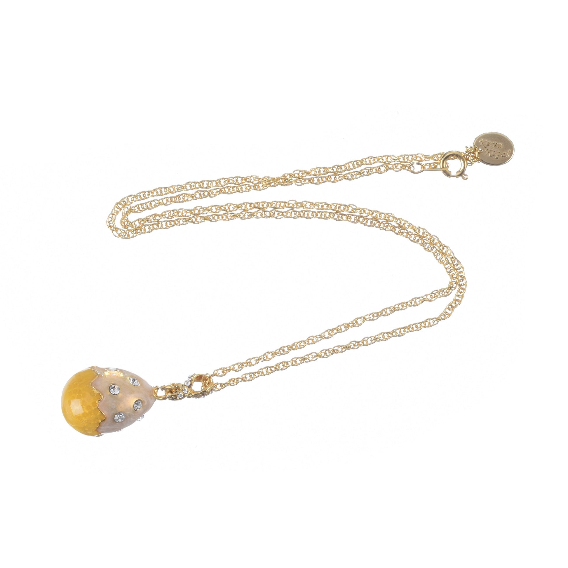 Keren Kopal Yellow Egg Pendant Necklace