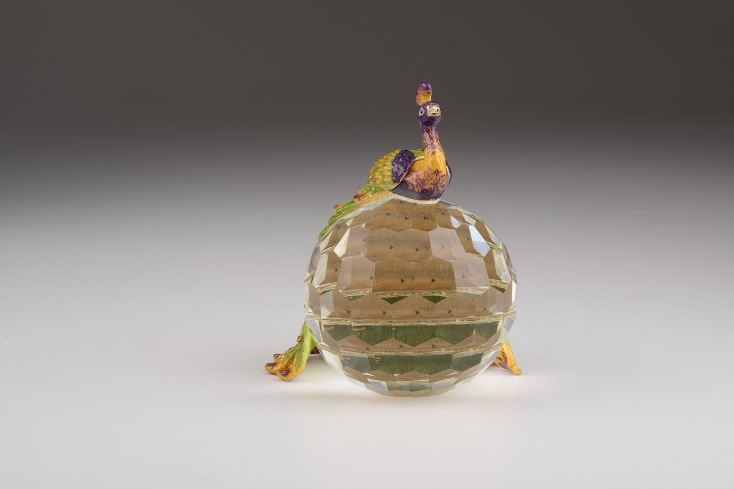 Keren Kopal Colorful Peacock on Crystal Ball