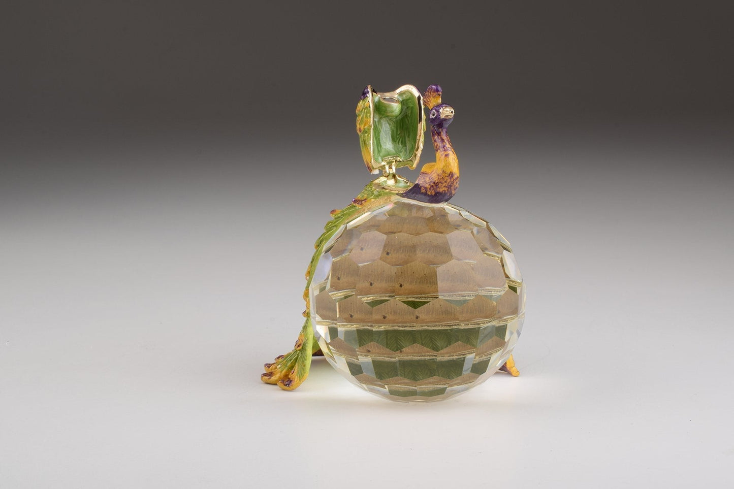 Keren Kopal Colorful Peacock on Crystal Ball