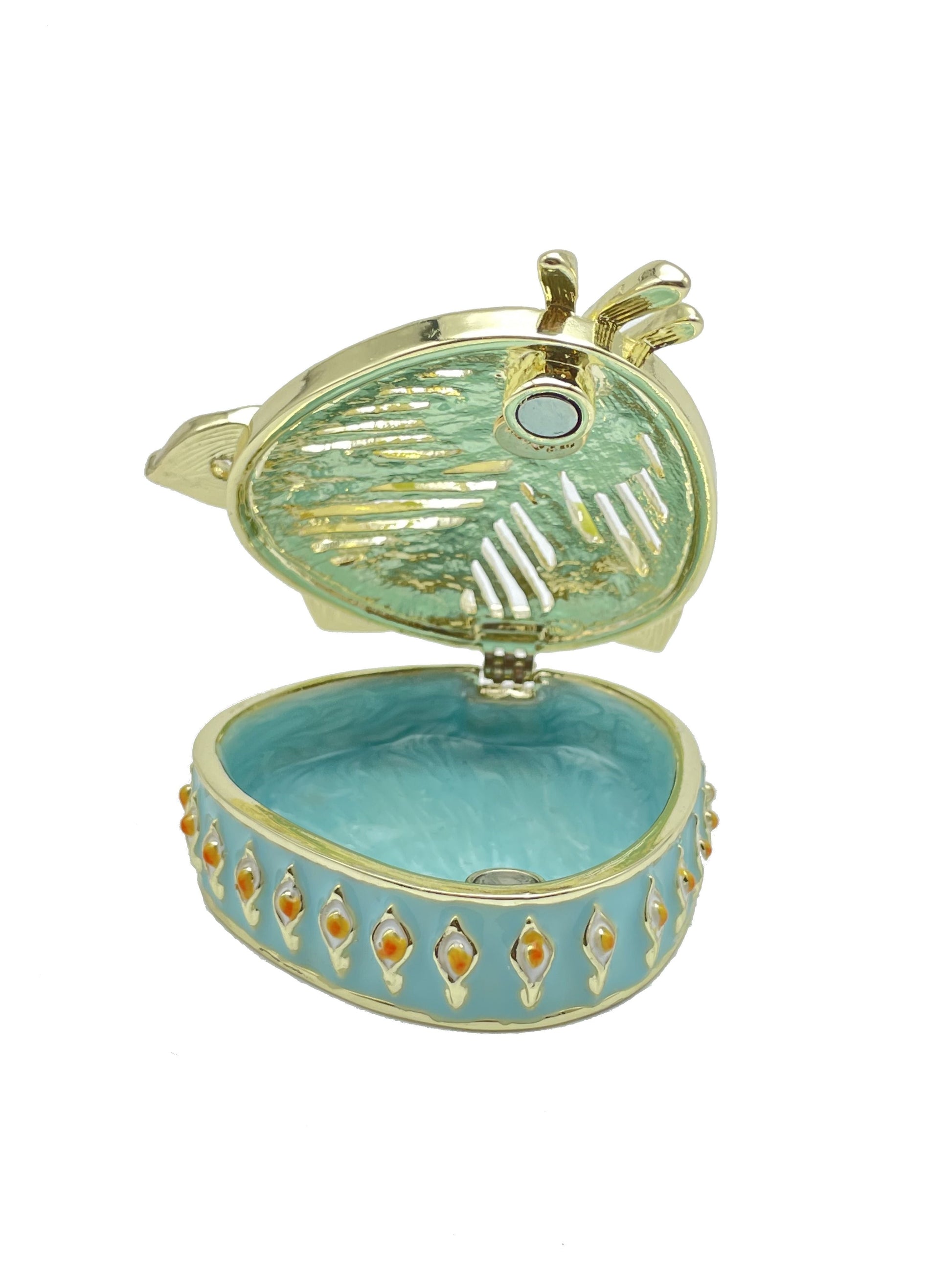 Keren Kopal Green turquoise Beautiful Decorated Trinket Box