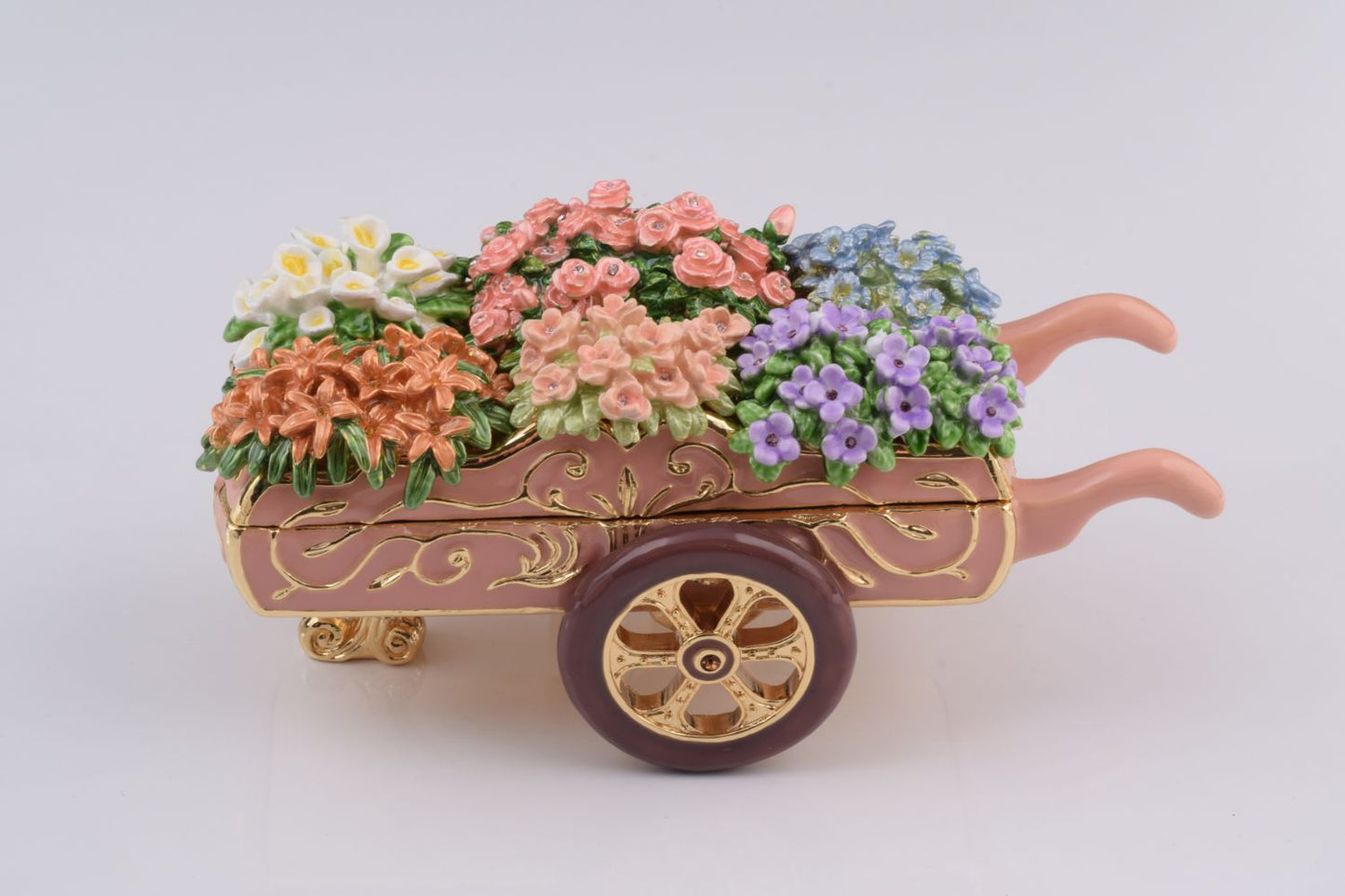Keren Kopal Florist Cat with flowers cart trinket box