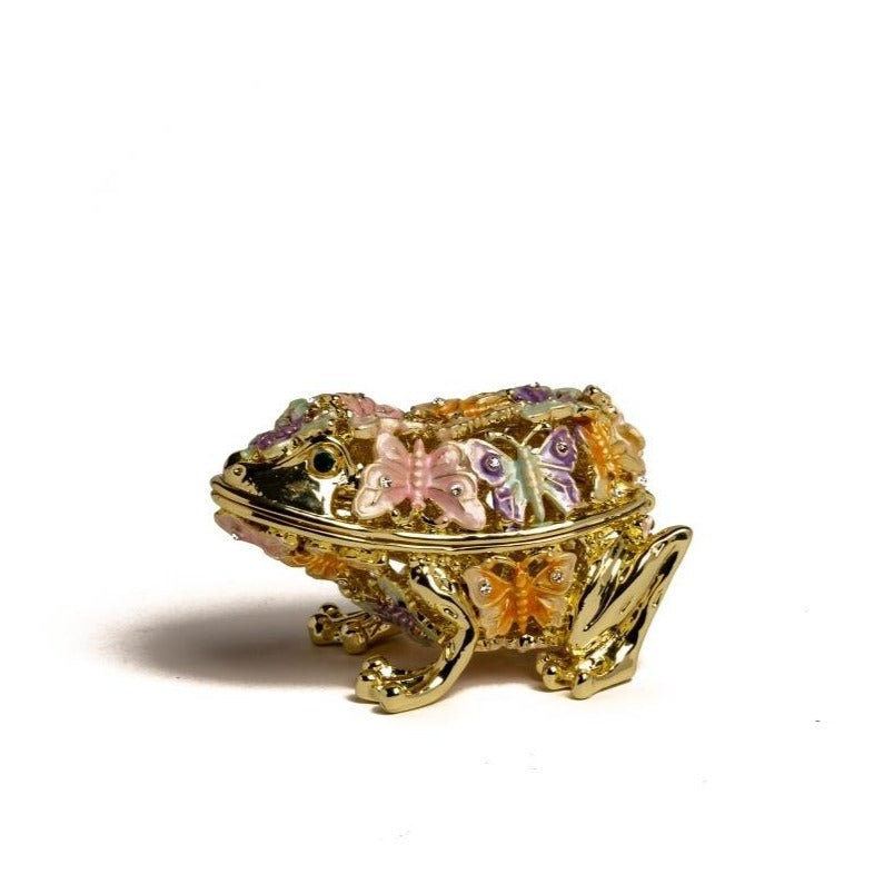 Keren Kopal Golden Frog Decorated with Butterflies