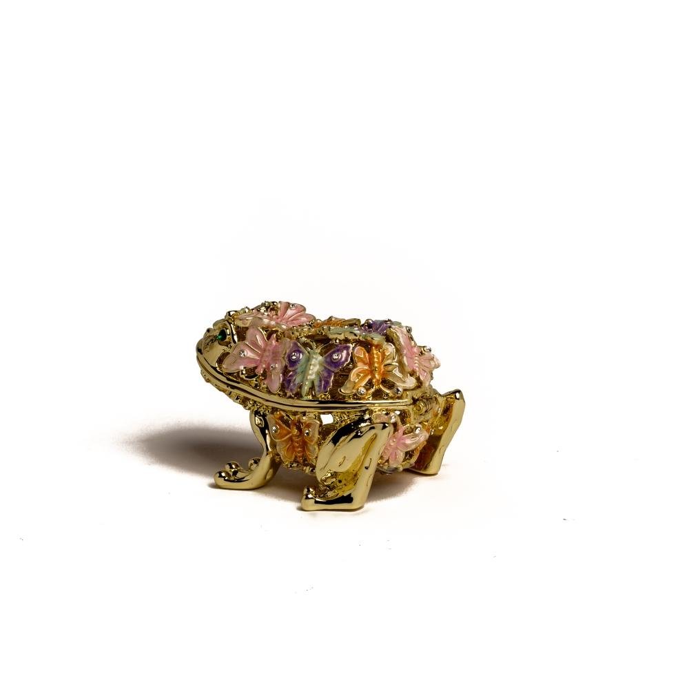 Keren Kopal Golden Frog Decorated with Butterflies