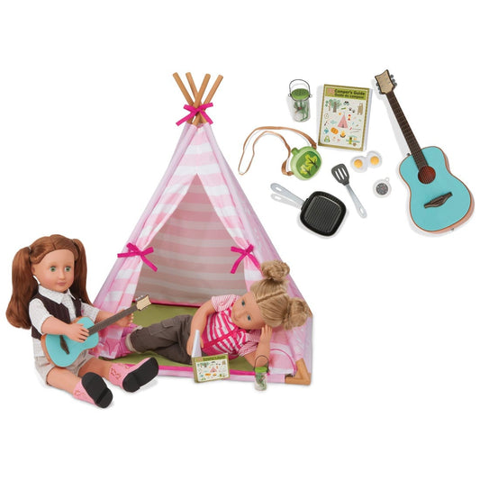 סט מיני אוהל טיפי לבובה