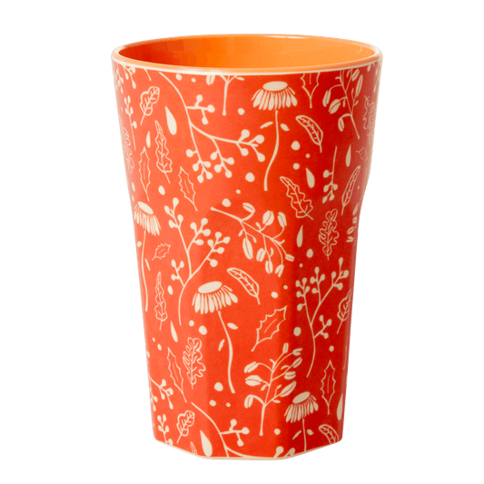 Tall MELAMINE CUP WITH Fall Print