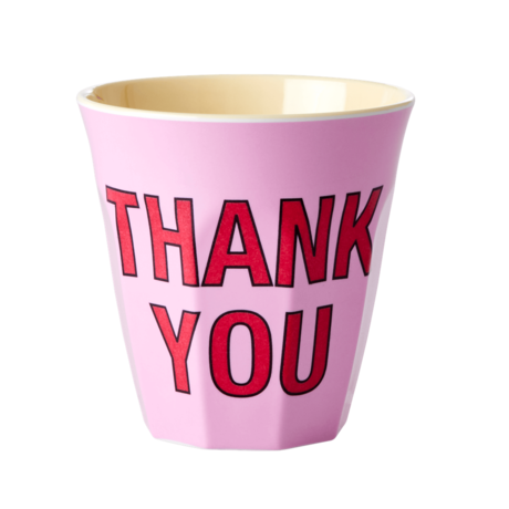 Rice DK 'Thank You' Pastel Print Melamine Cup