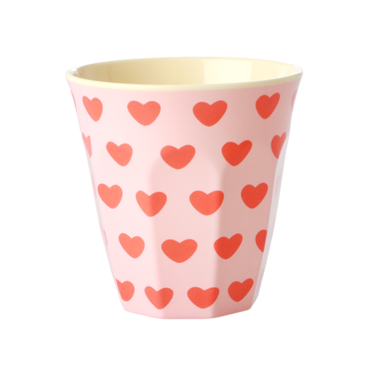 Rice DK Two-Tone Melamine With Sweet Hearts Cup