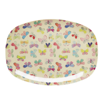 Rice Dk | Melamine Rectangular Tray Butterfly Print