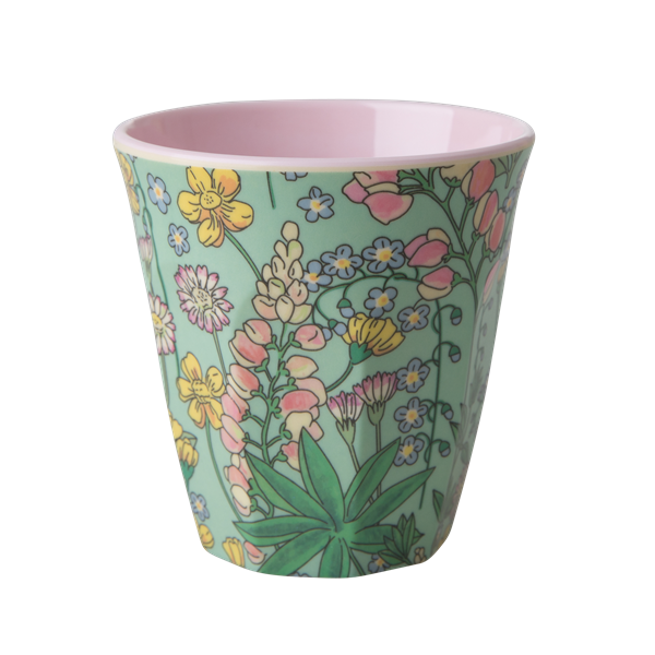 Rice DK | Melamine Cup Two Tone with Lupin Print