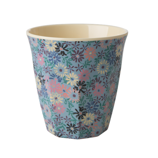 Rice DK | Melamine Cup Two Tone with Small Flower Print